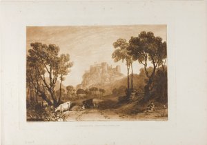 Il castello sopra i prati da Joseph Mallord William Turner
