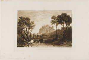 Il Castello Sopra i Prati, tavola 8 da Liber Studiorum da Joseph Mallord William Turner