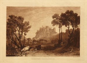 Il castello sopra i prati da Joseph Mallord William Turner