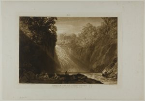 La caduta del Clyde, tavola 18 da Liber Studiorum da Joseph Mallord William Turner