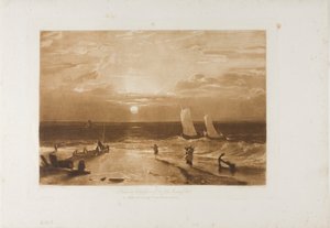 Il pezzo di mare di Midmay, tavola 40 da LIber Studiorum da Joseph Mallord William Turner