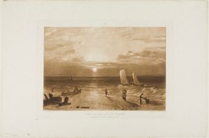 Il Mare di Mildmay, tavola 40 da Liber Studiorum da Joseph Mallord William Turner