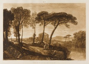 Il Tempio di Minerva Medica, tavola 23 da Liber Studiorum da Joseph Mallord William Turner