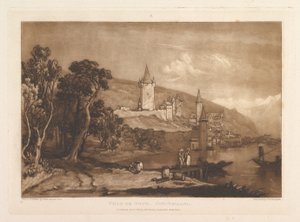 Ville de Thun, Svizzera Liber Studiorum, parte XII, tavola 59, 1 gennaio 1816 da Joseph Mallord William Turner