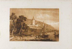 Città di Thun, tavola 59 da Liber Studiorum da Joseph Mallord William Turner