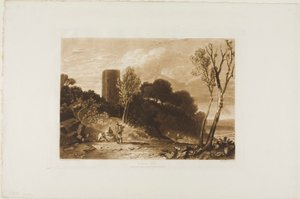 Winchelsea, Sussex, tavola 42 da Liber Studiorum da Joseph Mallord William Turner