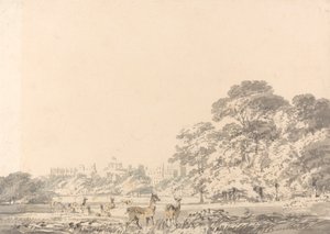 Castello e parco di Windsor con cervi da Joseph Mallord William Turner