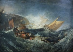 Relitto di una nave da trasporto da Joseph Mallord William Turner