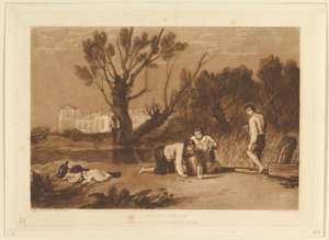Giovani pescatori Liber Studiorum, parte VII, tavola 32 da Joseph Mallord William Turner