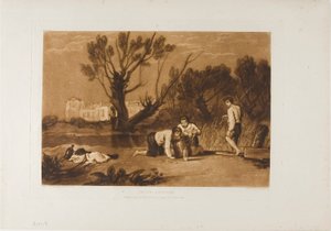 Giovani pescatori, tavola 32 da Liber Studiorum da Joseph Mallord William Turner