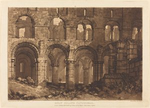 Cattedrale di Holy Island da Joseph Mallord William Turner and Charles Turner
