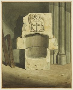 Fonte antica estratta dal muro sud della cripta della Chiesa di San Giovanni da Joseph Manning