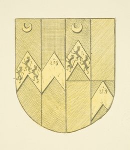 Stemma di Brook(e?) su placca di ottone in St Mary Redcliffe da Joseph Manning