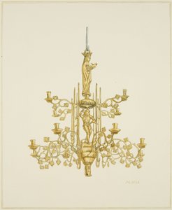 Lampadario di ottone nella Chiesa del Tempio da Joseph Manning