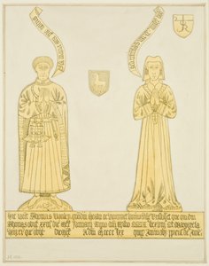 Ottone di Thomas Rowley e moglie nella navata centrale della Chiesa di San Giovanni