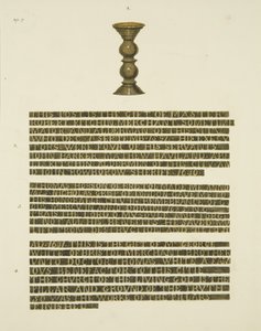 Colonna di Bronzo (Nails) No. 2, con iscrizioni di Nos. 2, 3 e 4 da Joseph Manning