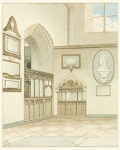Fine del transetto sud della cattedrale di Bristol da Joseph Manning