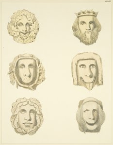 Pietre di volta (bossi) nel soffitto della Chiesa di Redcliffe da Joseph Manning