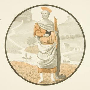 Vetrata in San Marco - un santo