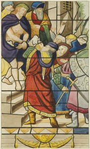 Vetrata in San Marco - scena della Passione di Cristo