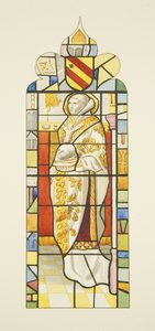 Vetrata in San Marco, con San Cuthbert da Joseph Manning