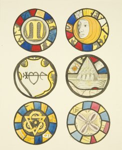 Vetrate nelle finestre nord ed est, transetto nord di St Mary Redcliffe da Joseph Manning