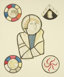Vetrata nella finestra nord del presbiterio di St Mary Redcliffe da Joseph Manning