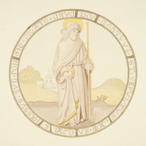 Vetrata nella cappella privata del Palazzo del Vescovo: San Giacomo da Joseph Manning