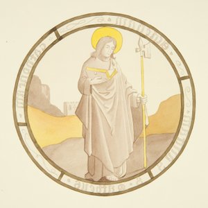 Vetrata nella cappella privata del Palazzo del Vescovo: San Matteo da Joseph Manning