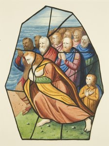 Vetrate, probabilmente raffiguranti i Discepoli al Mare di Galilea, San Michele da Joseph Manning