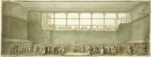 Il Giuramento della Pallacorda, c.1789 da Joseph Marie Flouest