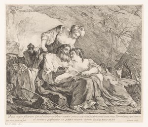 Lot e le sue figlie da Joseph Marie Vien (I)