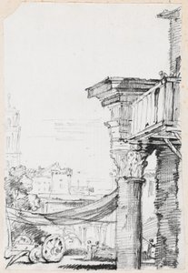 Un balcone nel Foro Romano da Joseph Marie Vien