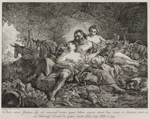 Lot e le sue figlie da Joseph Marie Vien