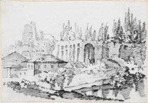 Rovine dei Palazzi Imperiali sul Colle Palatino da Joseph Marie Vien