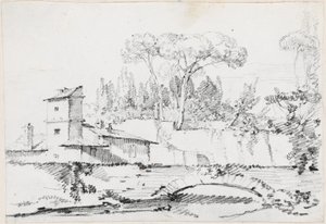 Veduta del Prato della Villa Borghese