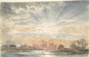 Paesaggio con sole nascente da Joseph Michael Gandy