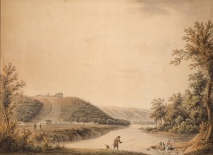 Veduta del Palazzo della tenuta di Kurakin a Nadezhdino, 1800