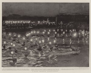 Un intrattenimento di nuoto sorprendente