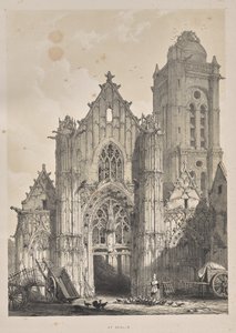 Architettura del Medioevo: A Senlis da Joseph Nash