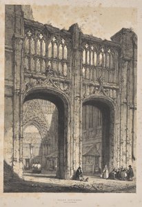 Architettura del Medioevo: Cattedrale di Rouen, Ingresso Nord da Joseph Nash