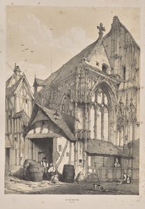 Architettura del Medioevo: St. Etienne, Rouen da Joseph Nash