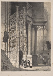 Architettura del Medioevo: Scala, St. Maclou, Rouen da Joseph Nash