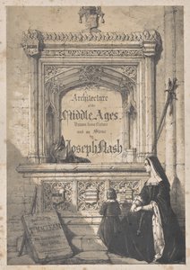 Architettura del Medioevo: Pagina del titolo - Nella chiesa di Croyden da Joseph Nash