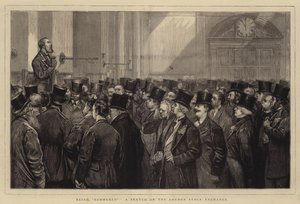 Essere martellato, uno schizzo sulla Borsa di Londra