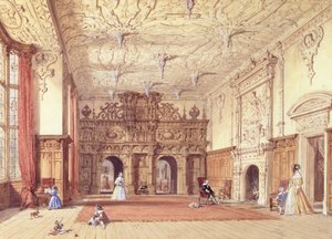 Crewe Hall, Cheshire da Joseph Nash