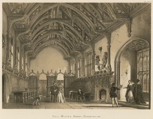 Sala, Milton Abbey, Dorsetshire da Joseph Nash