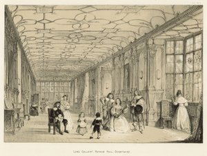 Galleria Lunga, Haddon Hall, Derbyshire da Joseph Nash