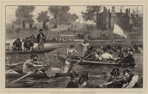 Sabato pomeriggio a Hampton Court da Joseph Nash