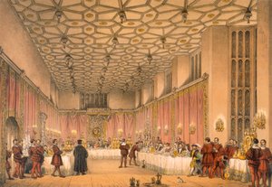 La camera, Hampton Court da Joseph Nash